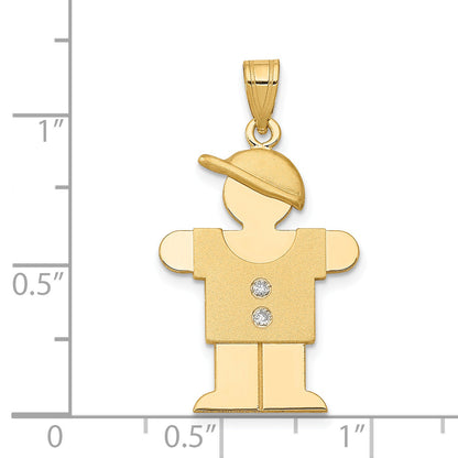 14K Gold Diamant-Anhänger für Kinder