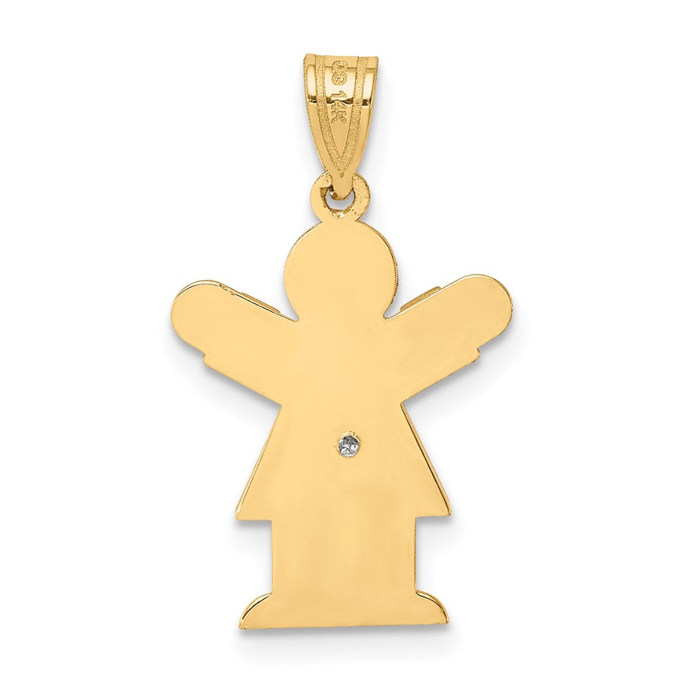 14K Anhänger mit AA-Diamant für Kinder