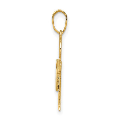 14K Gelbgold Diamant-Anhänger für Kinder