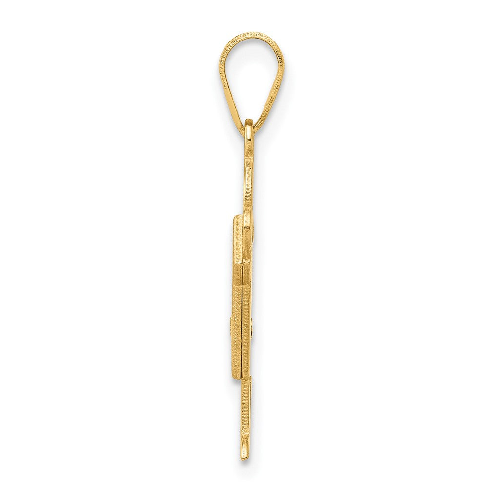 14K Gelbgold Diamant-Anhänger für Kinder