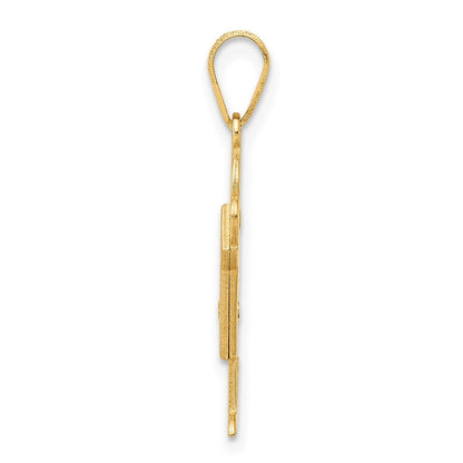 14K Gelbgold Diamant-Anhänger für Kinder