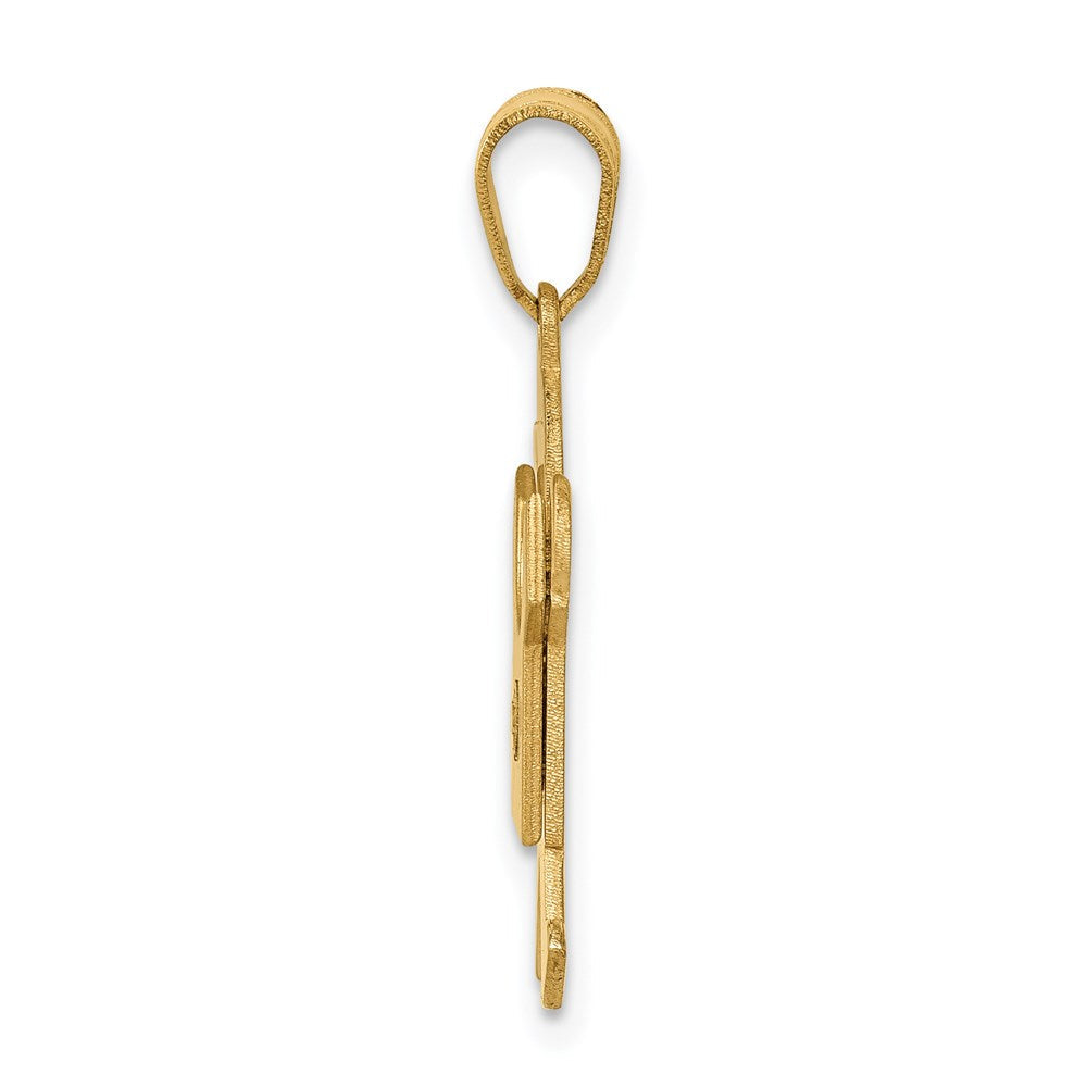 14K Gold Anhänger mit AA-Diamant für Kinder