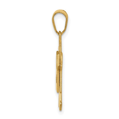 14K Gold Anhänger mit AA-Diamant für Kinder