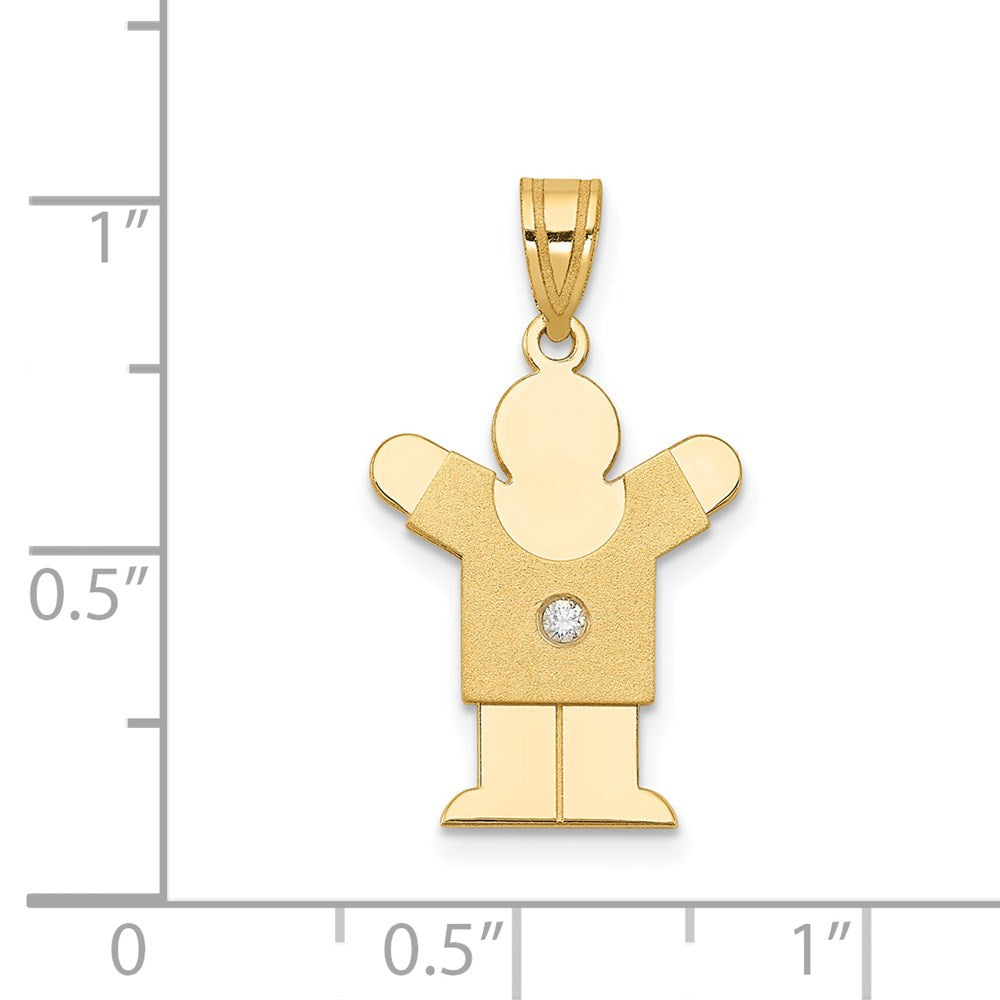 14K Kinder-Anhänger mit AA-Diamant