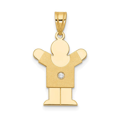 14K Kinder-Anhänger mit AA-Diamant