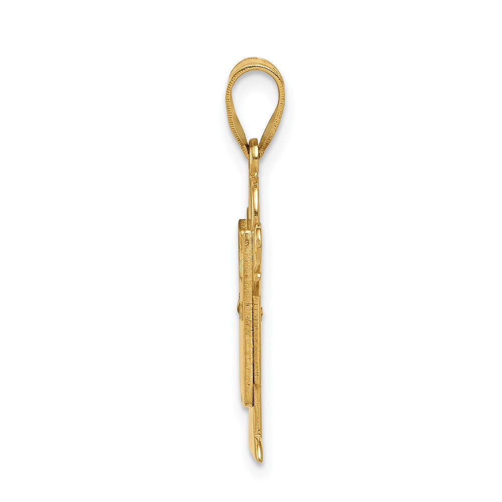 14K Gold Diamant-Anhänger für Kinder