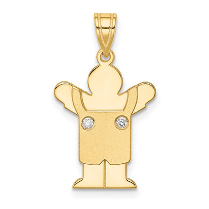 14K Gold Diamant-Anhänger für Kinder
