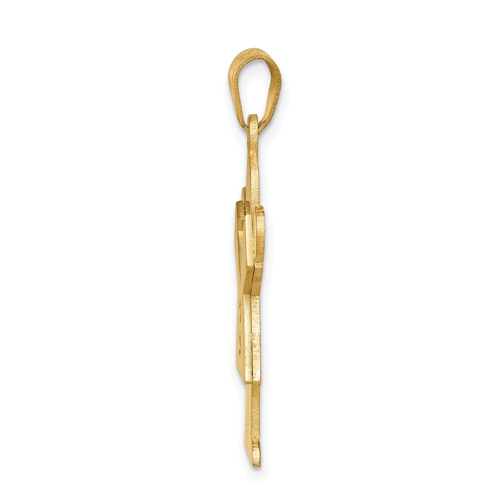 14K Gold Diamant-Anhänger für Kinder