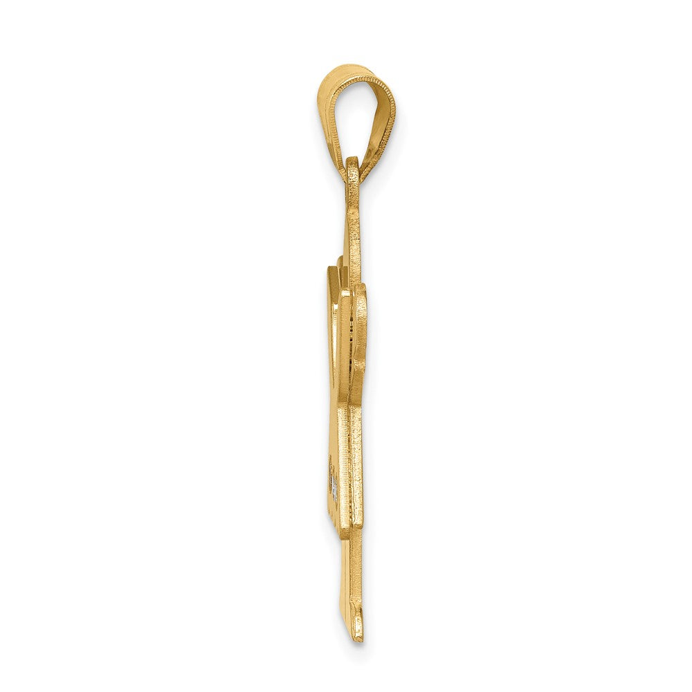 14K Diamant-Anhänger für Kinder