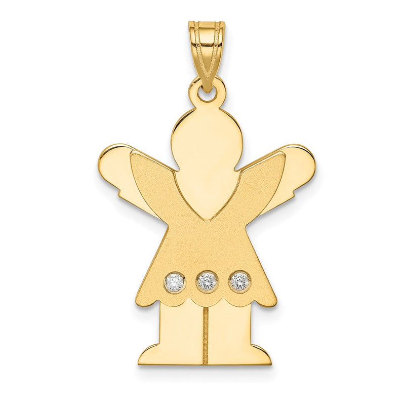 14K Diamant-Anhänger für Kinder