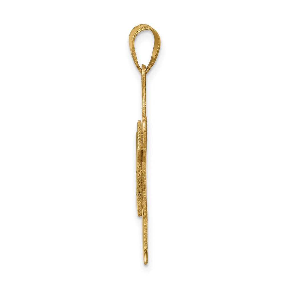 14K Gelbgold Diamant-Anhänger für Kinder