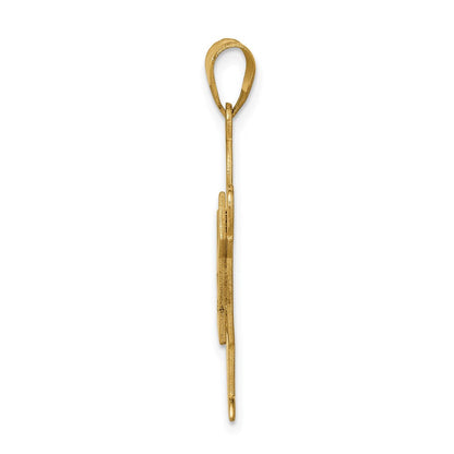 14K Gelbgold Diamant-Anhänger für Kinder