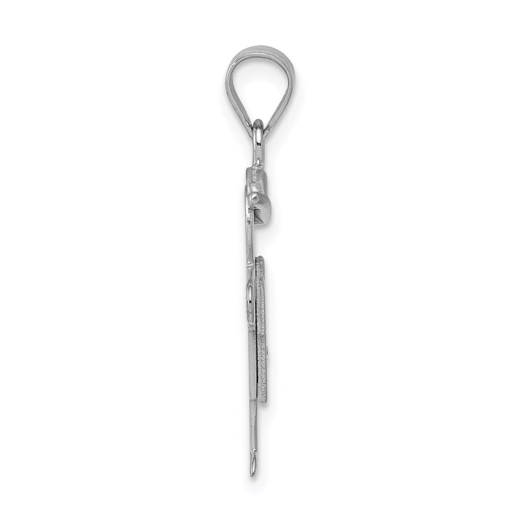 14K Weißgold Diamant-Anhänger für Kinder