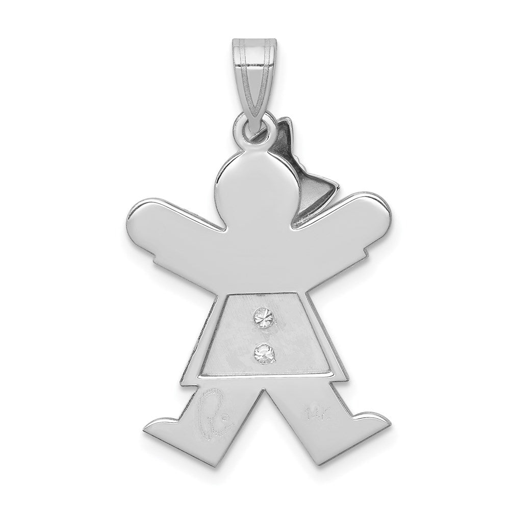 14K Gelbgold Kinderanhänger mit VS-Diamant
