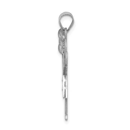 14K Weißgold Diamant-Anhänger für Kinder