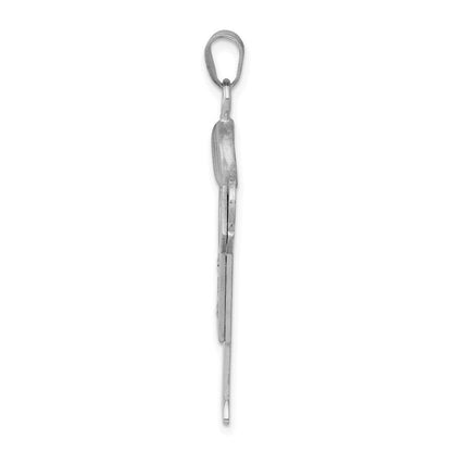 14K Weißgold Diamant-Anhänger für Kinder