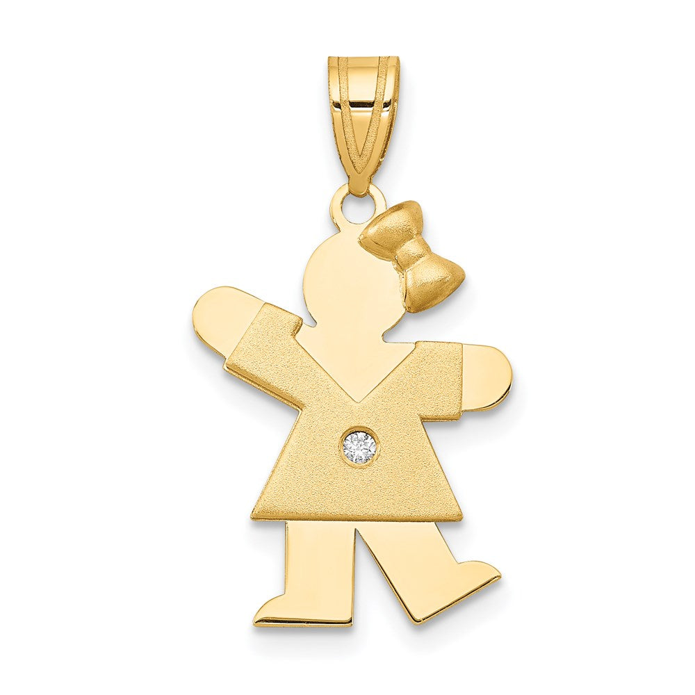 14K Diamant-Anhänger für Kinder