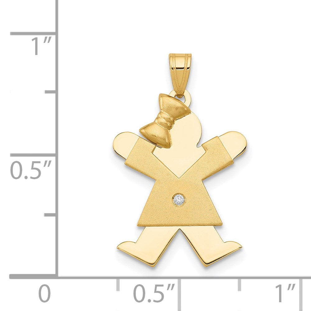 14K AAA Diamant-Anhänger für Kinder