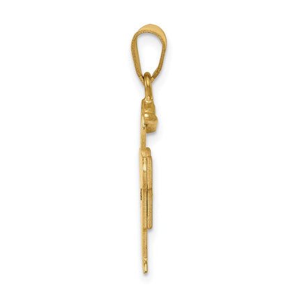 14K Diamant-Anhänger für Kinder