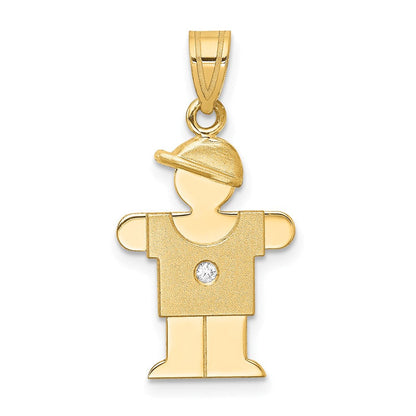 14K Diamant-Anhänger für Kinder
