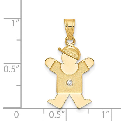 14K Diamant-Anhänger für Kinder