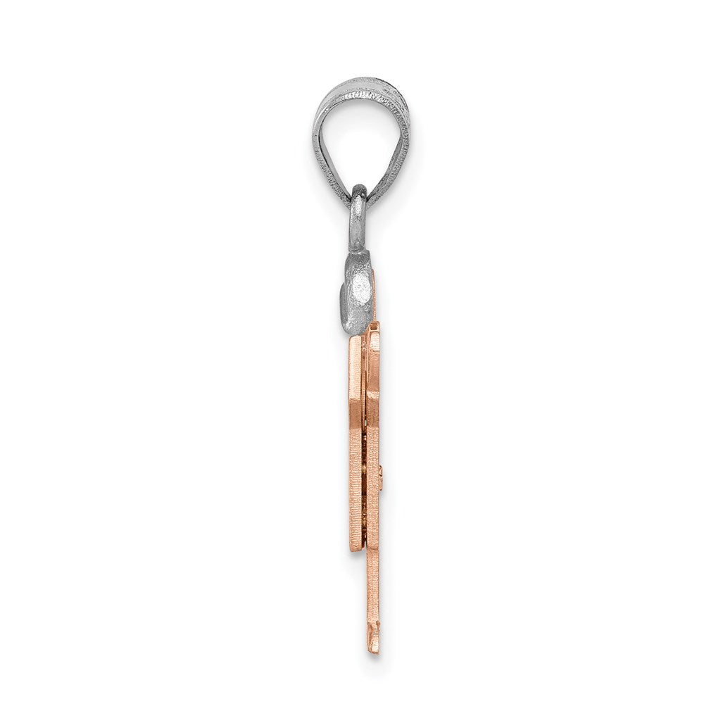 14K Gelbgold Diamant-Anhänger für Kinder
