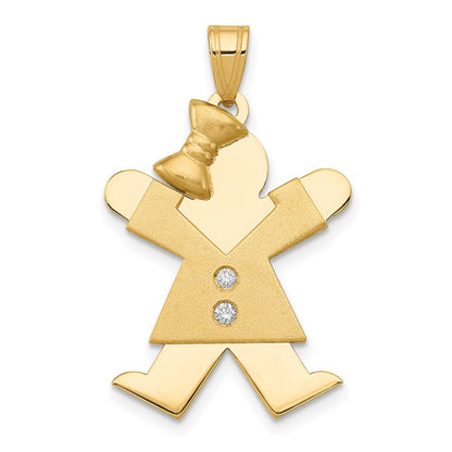 14K Diamant-Anhänger für Kinder