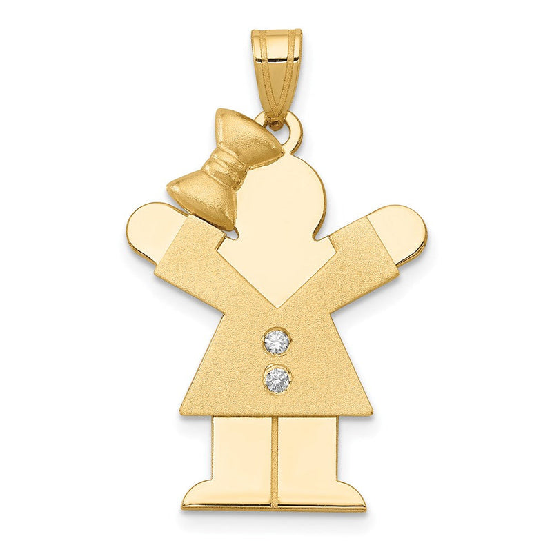14K Diamant-Anhänger für Kinder
