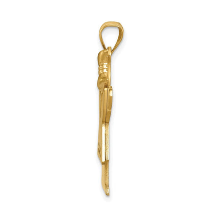 14K Gelbgold Diamant-Anhänger für Kinder