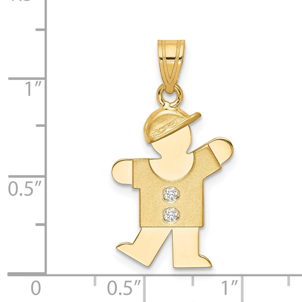 14K Diamant-Anhänger für Kinder
