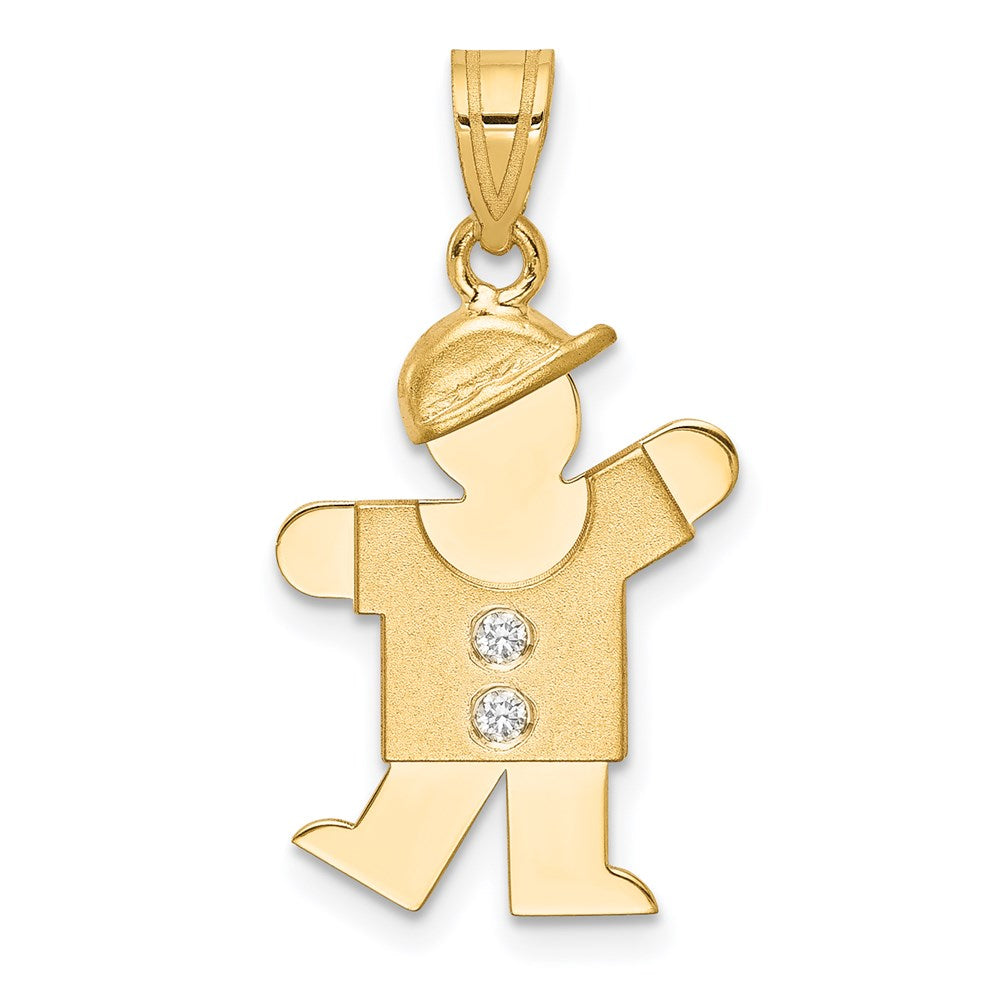 14K Diamant-Anhänger für Kinder