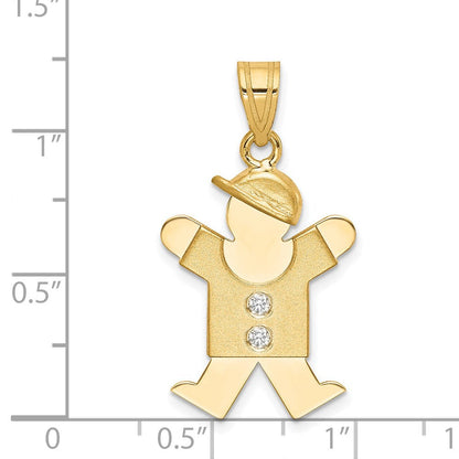 14K Diamant-Anhänger für Kinder