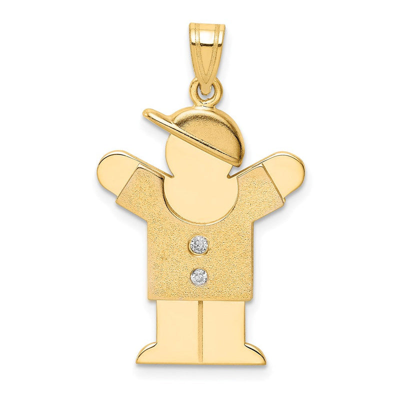 14K Gold Diamant-Anhänger für Kinder