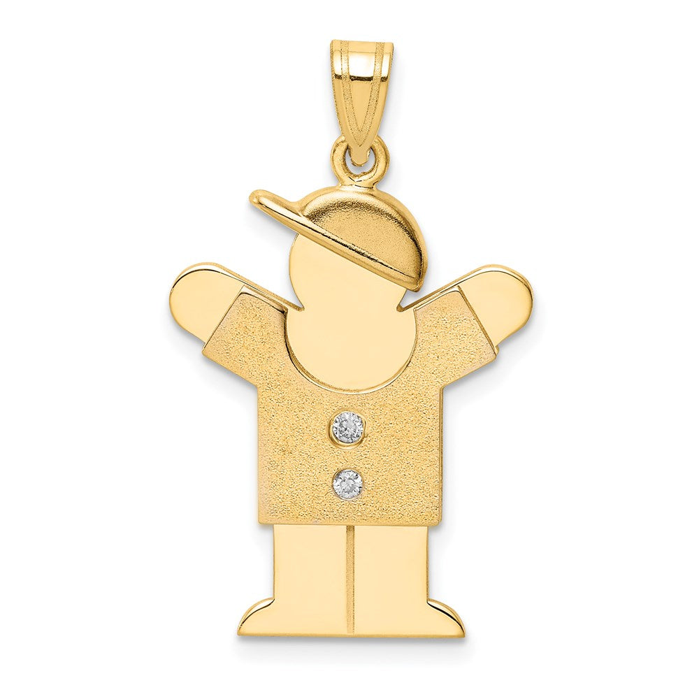 14K Diamant-Anhänger für Kinder
