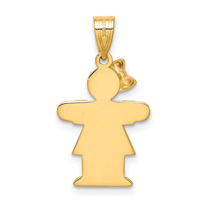 14K Bicolor Diamant-Anhänger für Kinder AA