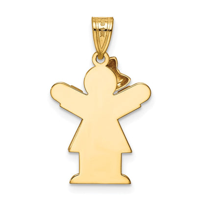14K Bicolor Diamant-Anhänger für Kinder