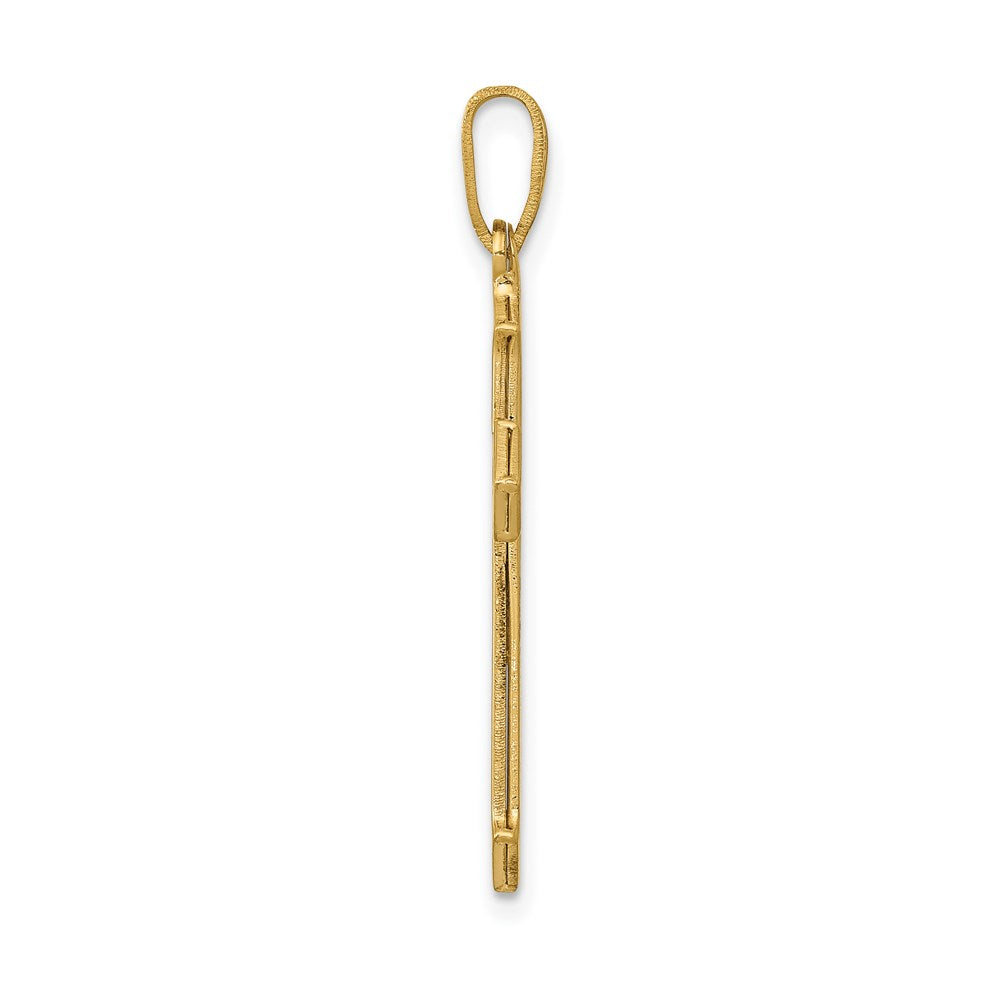 14K Gelbgold Passion-Kreuz-Anhänger