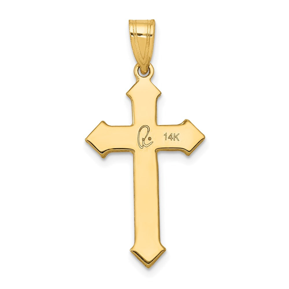 14K Gelbgold Passion-Kreuz-Anhänger