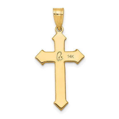 14K Gelbgold Passion-Kreuz-Anhänger