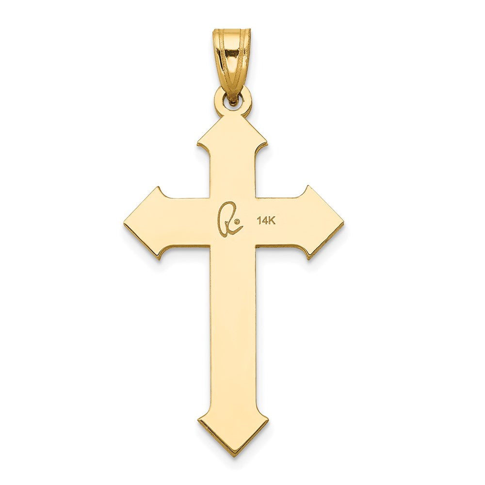 14K Bicolor-Gold Passion-Kreuz-Anhänger