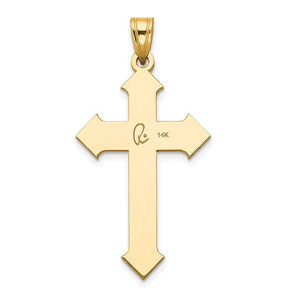14K Bicolor-Gold Passion-Kreuz-Anhänger