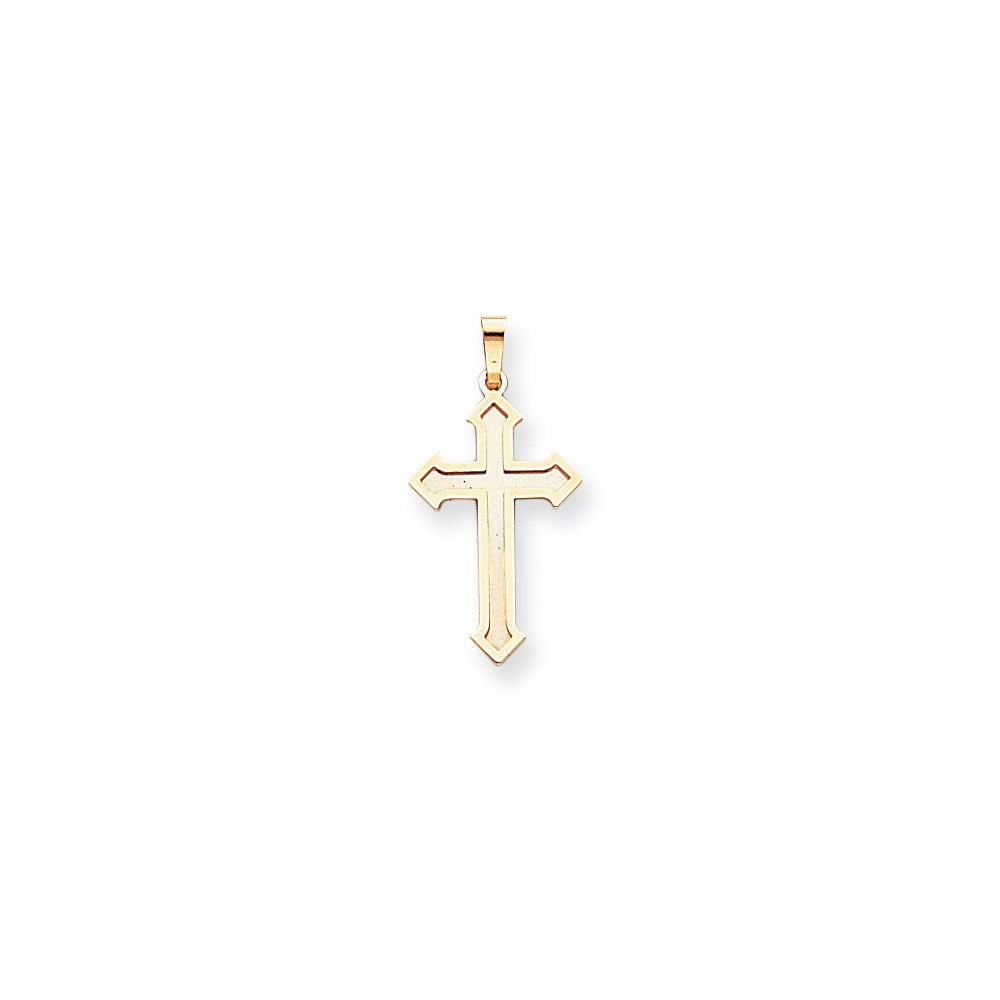 14K Bicolor-Gold Passion-Kreuz-Anhänger