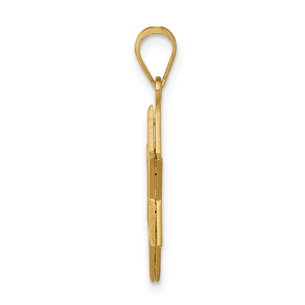 14K Gelbgold Davidstern-Anhänger