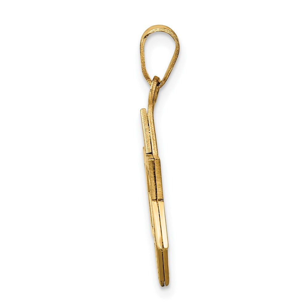 14K Bicolor Gold Davidstern-Anhänger