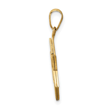 14K Bicolor Gold Davidstern-Anhänger