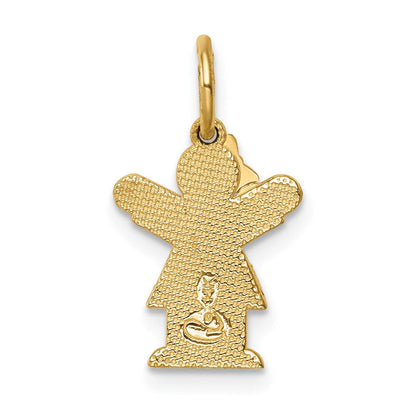 14K Gelbgold Mini-Mädchen-Liebe-Charm