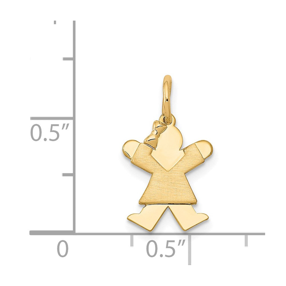 14K Gelbgold Mini-Mädchen-Joy-Charm