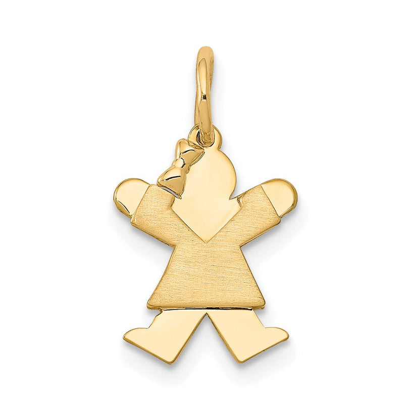 14K Gelbgold Mini-Mädchen-Joy-Charm