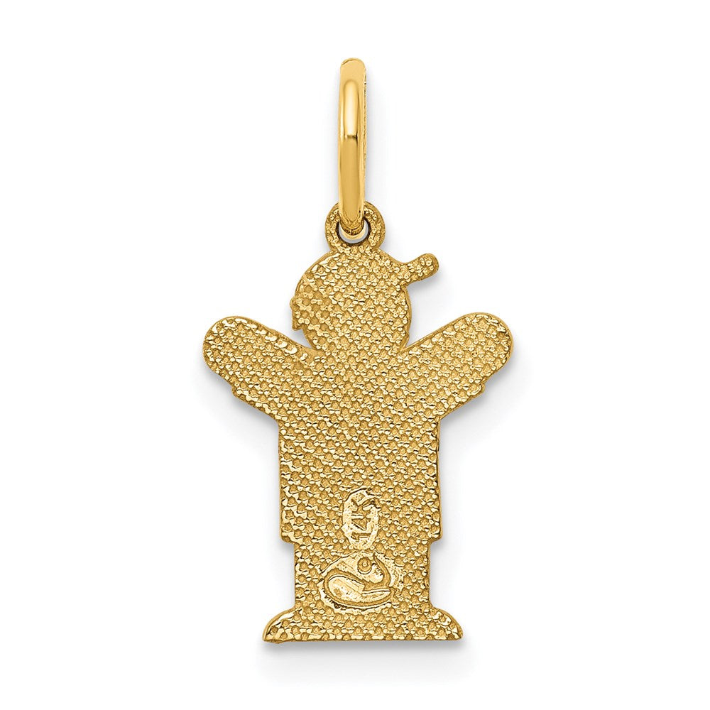 14K Gelbgold Mini-Junge-Liebe-Charm