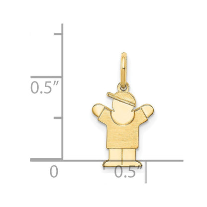14K Gelbgold Mini-Junge-Liebe-Charm